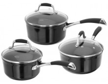 Stellar 3000 3 Piece Non-Stick Saucepan Set Stellar 3000 3 Piece Non-Stick Saucepan Set